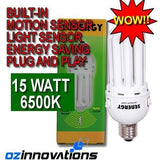 Senergy 15W 6500K Energy Saving Motion Sensor Light Bulb (Edison)